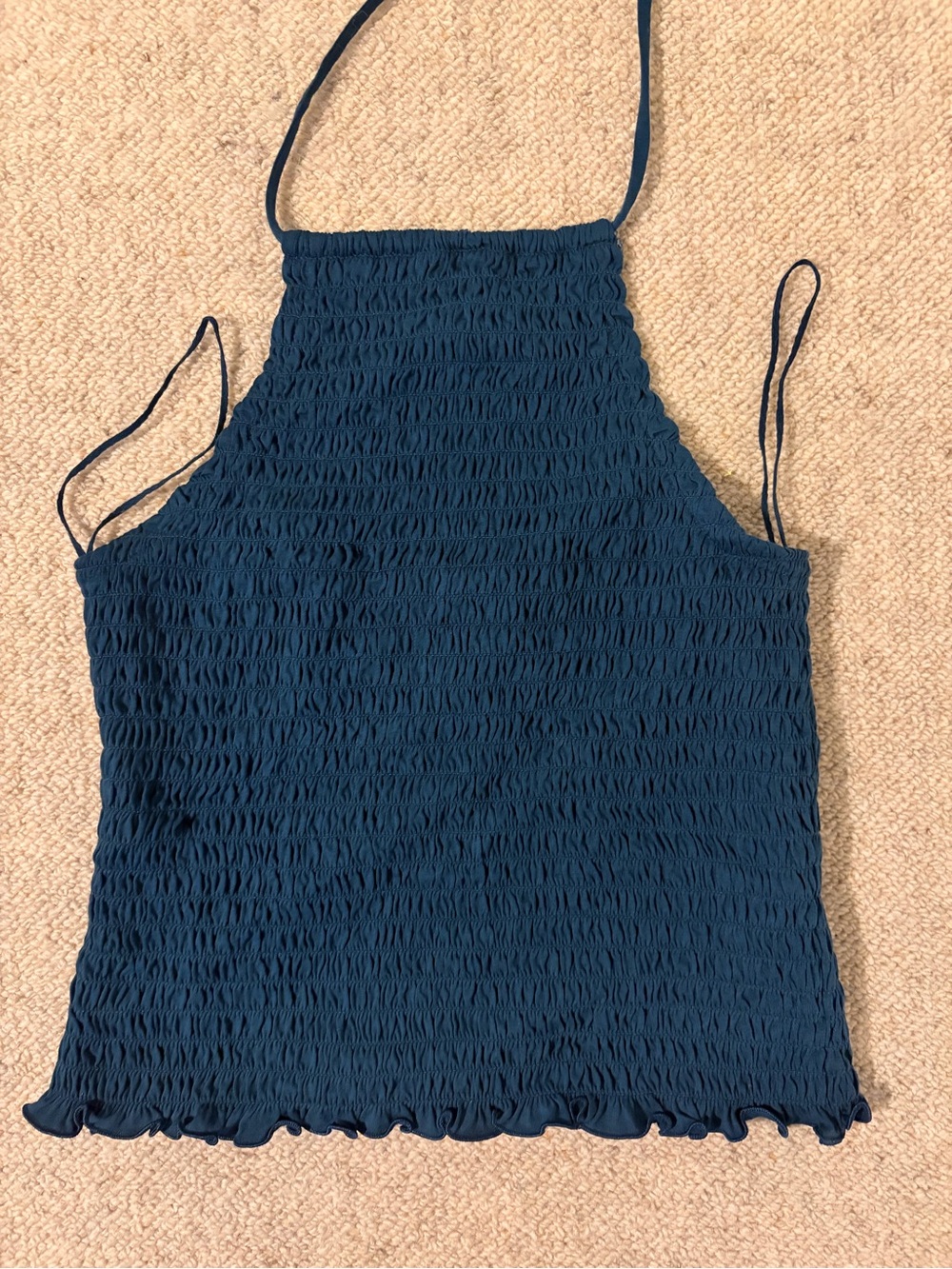 NWOT Old Navy Navy Smocked Halter Camisole